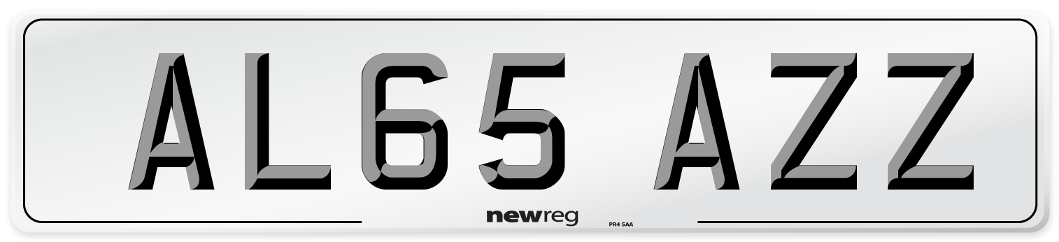 AL65 AZZ Number Plate from New Reg